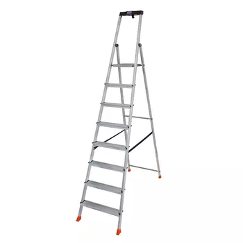 стремянка односекционная KRAUSE Safety 8 ступеней алюминиевая