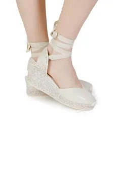 Сандалии ESPADRILLES из хлопка, белый