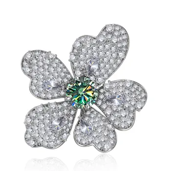 Bague Ringen Роскошные кольца из стерлингового серебра 925 пробы для женщин с 8*8 синим муассанитом D Color Pass Dismond Test с сертификатом Gra 8*8 No.5 чёрный