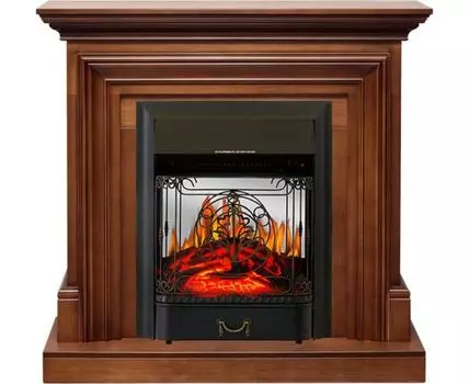 Каминокомплект Bradford - Орех с очагом Majestic FX M Black