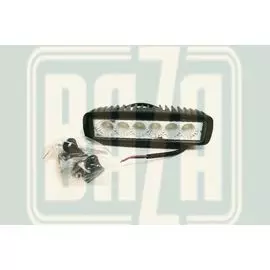 Фара светодиодная ближнего света 18W (3W6), прям. 16 см, IP67 redBTR