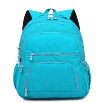 Школьный рюкзак для девочек-подростков Mochila Feminina, женские рюкзаки, нейлоновый водонепроницаемый повседневный женский рюкзак для ноутбука One Size чёрный