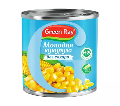Кукуруза молодая Грин Рэй без сахара 425мл