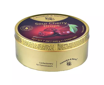 Леденцы Cavendish &amp; Harvey Sour Cherry Drops 200г