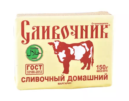 Маргарин Сливочный Домашний Халяль 50% 150г