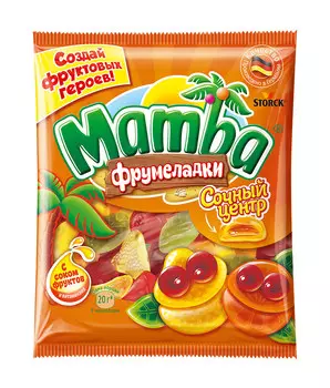 Мармелад жевательный MAMBA Сочный Центр 140г