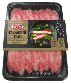 Крабовое мясо Камчатский краб Vici 180г