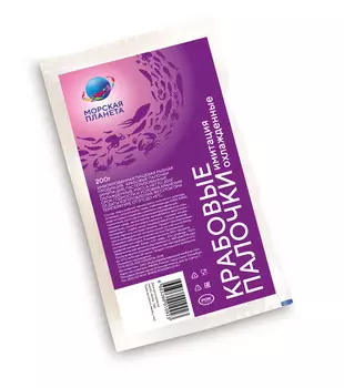 Крабовые палочки Морская планета 200г