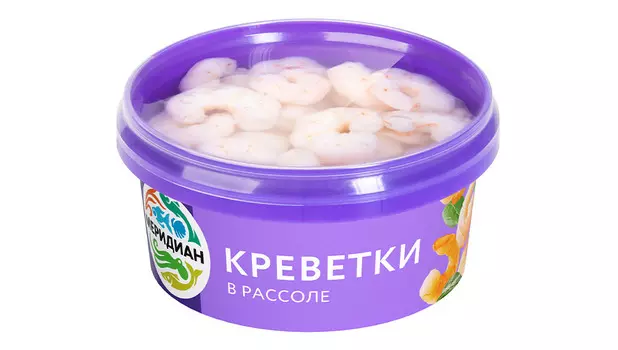 Креветки в рассоле Меридиан 180г