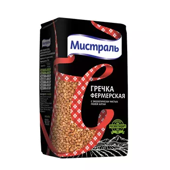 Крупа Гречневая Мистраль Фермерская 900г
