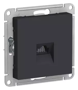 Розетка компьютерная Schneider rj45 карбон
