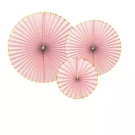 Розочки Party Deco yummy декоративные розовые 3шт в ассортименте