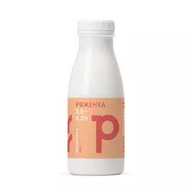 Ряженка Братья Чебурашкины цельная 3,2-4,2% 330 г