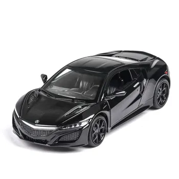 1/32 Honda Acura NSX Alloy Sports Car Diecasts & Toy Vehicles Металлическая модель автомобиля Моделирование Звук и свет Коллекция Детская игрушка в подарок синий