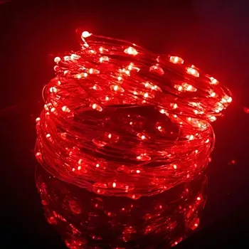 20 м USB/аккумулятор светодиодная гирлянда из медной серебряной проволоки водонепроницаемая гирлянда для украшения рождественской свадебной вечеринки 1M-By USB зелёный