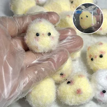 1 шт. миниатюрная игрушка для снятия стресса с медленного отскока, липкая, мягкая, для снятия стресса, мягкая, новая, для цыплят белый