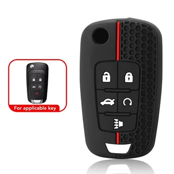 Силиконовый чехол для автомобильного выкидного ключа для Chevrolet Cruze Aveo Trax Sail Malibu Captiva Opel Vauxhall Astra J Corsa Insignia Mokka белый