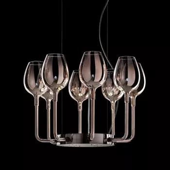 Подвесная люстра Italamp 3050/8 metallizzato oro rosa/CDF