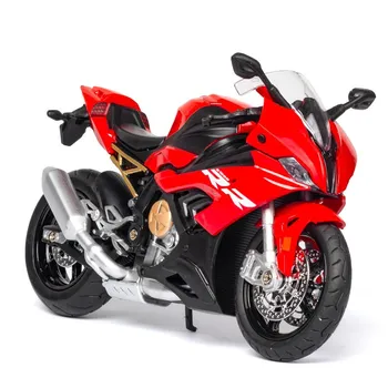 Масштаб 1/12 S1000RR, литая под давлением модель мотоцикла, игрушка со звуком и светом для детей, коллекция подарков для маленьких мальчиков и девочек 1/12-Size:17.5*10cm синий