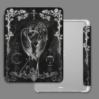 Для iPad Air5 10.9 Новый высококачественный тройной чехол для iPad Pro11 Air1/2 9.7 с литературным креативным рисунком бабочки pro11 2022, тройной чехол с подставкой для карандашей iPad 2021 Gen910.2