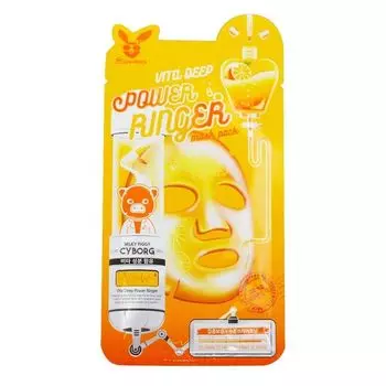 Маска тканевая для лица витаминная, Elizavecca Mask Vita deep power ring mask pack 23мл