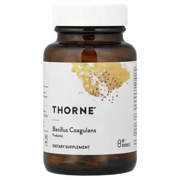 Thorne Research, Пробиотик Bacillus Coagulans, 60 вегетарианских капсул