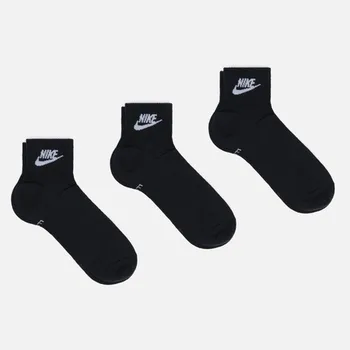 Комплект носков Nike 3-Pack Everyday Essential Ankle, цвет чёрный, размер 42-46 EU