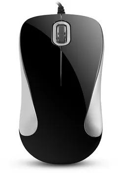 Мышь Delux DLM-377U серебряно- черная, 800dpi, USB (2 кн.+скролл)