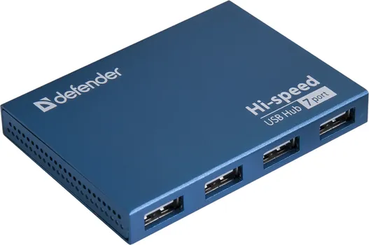 Разветвитель USB 2.0 Defender SEPTIMA SLIM 83505 7xUSB + адаптер