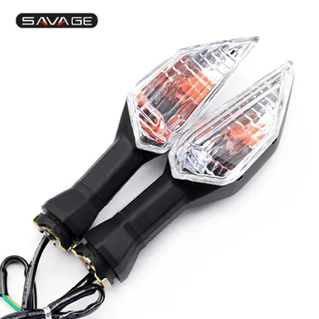 Указатели поворота мотоцикла для KAWASAKI Z900 Z125 Z750 Z650 Z300 Z400 Z800 Z1000 Ninja 400 300 Versys 1000 мигалки 2PCS Light Smoke