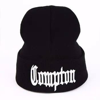 Модные зимние теплые модные шапочки West Beach Gangsta Nwa Compton, вязаный капот, шапки Skullies, хип-хоп, вязаная шапка Gorros серый