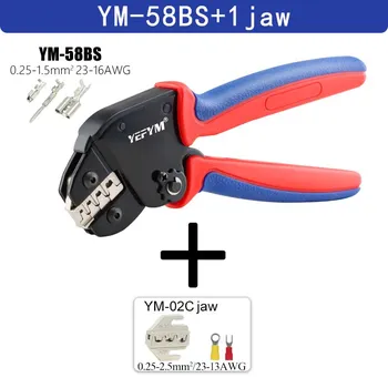 Мини-клещи YM Tools для XH2.54/DuPont2.54/2,8/4,8/6,3/неизолированных/трубных наконечников с храповым механизмом, наборы для обжима 175 мм
