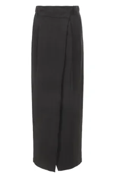 Юбка из вискозы и льна Brunello Cucinelli