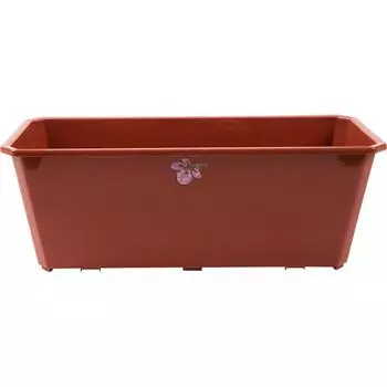 Ящик балконный Idiland 40x17x15 см v7 л пластик терракотовый