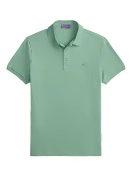 Рубашка поло с вышитым логотипом Ralph Lauren Purple Label, зеленый