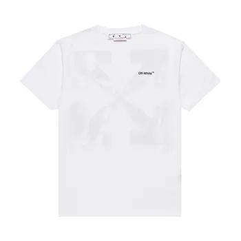 Футболка Off-White Caravag Arrow Slim Short-Sleeve Tee 'White/Black', белый