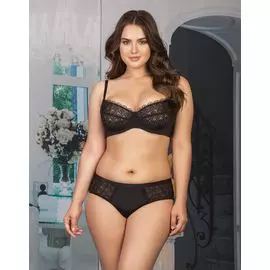 Бра с мягкими чашками Jardine (SIZE+) (nero, 4E)