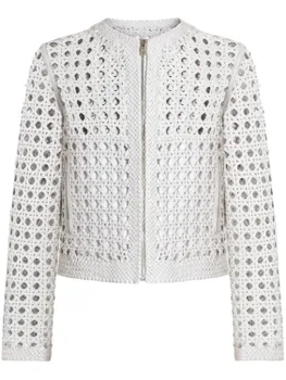 Куртка Dolce & Gabbana из плетеной кожи наппа, белый
