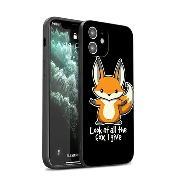 GX110 Kawaii Cute Fox силиконовый мягкий чехол для iPhone 13 12 Mini 11 Pro XS Max XR X 8 7 6 6S Plus 5 5S SE 2020 iPhone 5 5s SE
