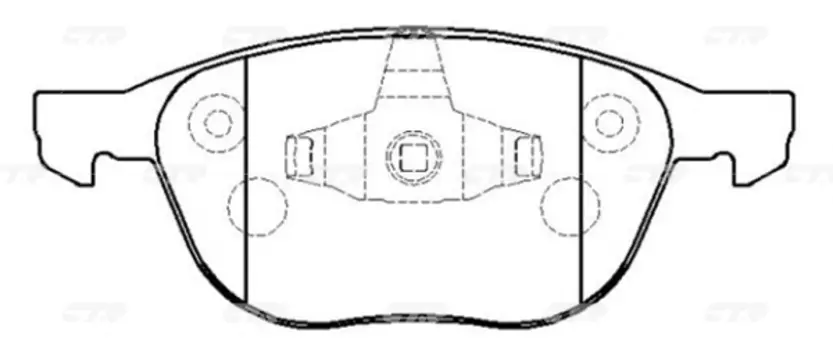Колодки тормозные Ford Focus 04-, Mazda 3 03- (CTR) GK0159