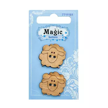 LW778-V47 Набор пуговиц 'Овечка', упак./2 шт., Magic Buttons