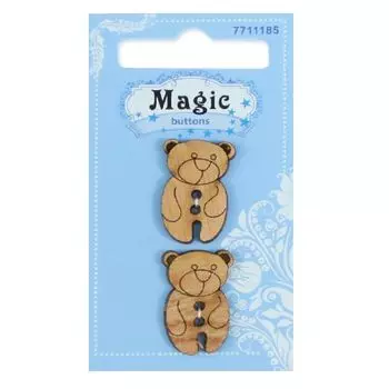 LW782-V47 Набор пуговиц 'Мишка', упак./2 шт., Magic Buttons