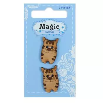 LW785-V47 Набор пуговиц 'Котенок', упак./2 шт., Magic Buttons
