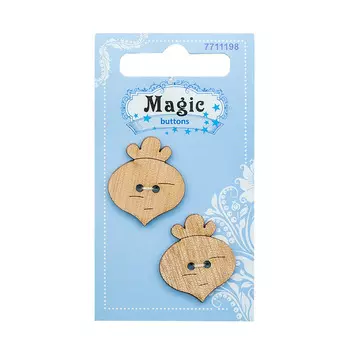LW795-V47 Набор пуговиц 'Репка', упак./2 шт., Magic Buttons