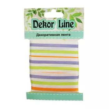 Лента атласная '3 полосы', 25мм*3м