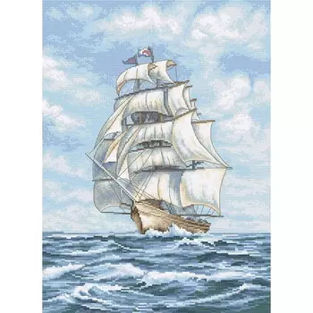 Leti907 Набор для вышивания LetiStitch 'Корабль' 25*35см