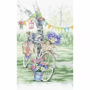 Leti971 Набор для вышивания LetiStitch 'Велосипед' 35*22см