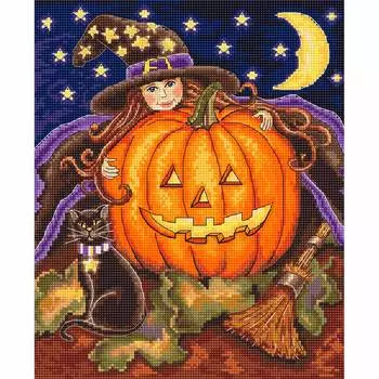 Leti992 Набор для вышивания LetiStitch 'Pumpkin Girl' 23 x 19см