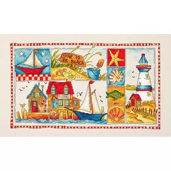 Leti999 Набор для вышивания LetiStitch 'Ушел на пляж' 30*17см