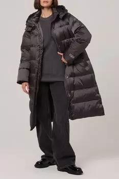 Пальто утепленное с капюшоном ELEGANZZA